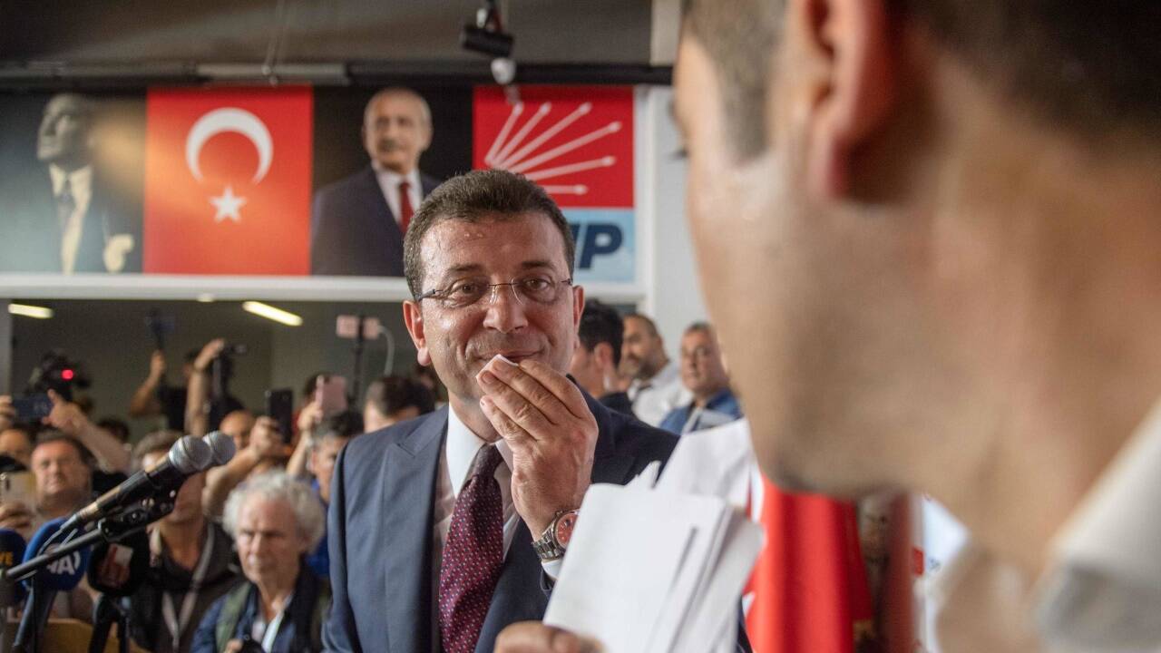 Ekrem Imamoglu feierte seinen Wahlsieg 
