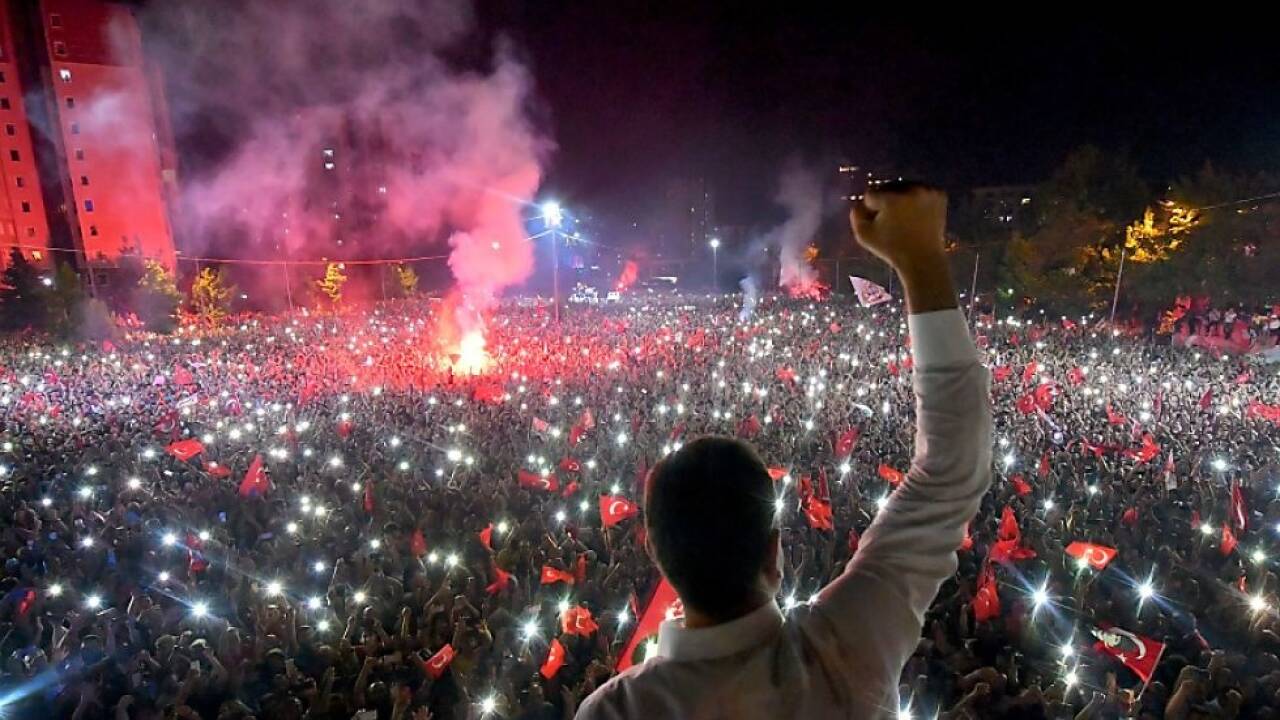 Ekrem Imamoglu feierte seinen Wahlsieg 