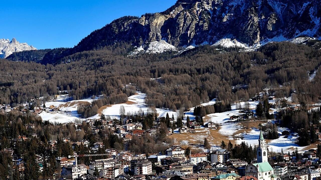 Blick auf Cortina d'Ampezzo 