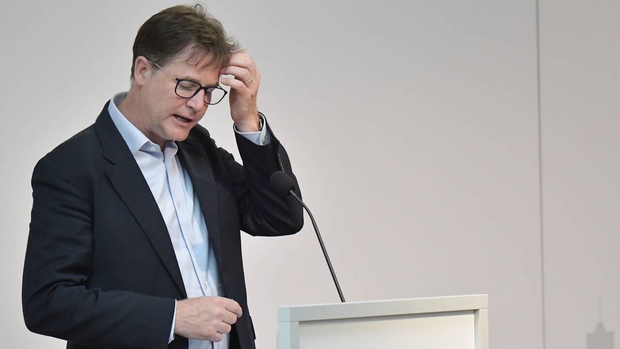 Clegg auf einer Veranstaltung der Hertie School of Governance in Berlin. Clegg auf einer Veranstaltung der Hertie School of Governance in Berlin.