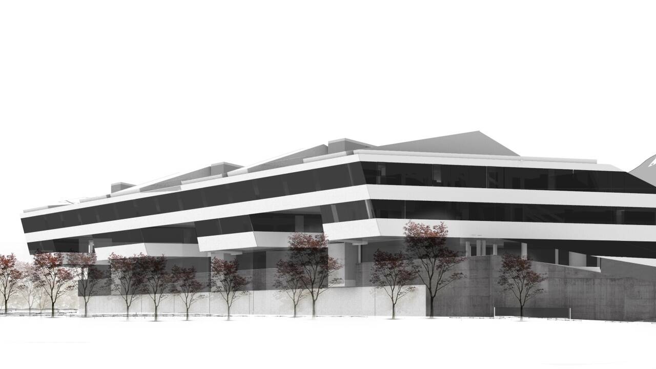 Das Siegerprojekt für die Remise samt Büroturm („Business Center Salzburg Mitte“) stammt von Architekt Michael Strobl. Auf Weisung der Stadt musste der Turm von 49 auf 45 Meter gekürzt werden, um kein Problem für das Weltkulturerbe zuwerden. Allein der Turm soll 40 Mill. Euro kosten.  