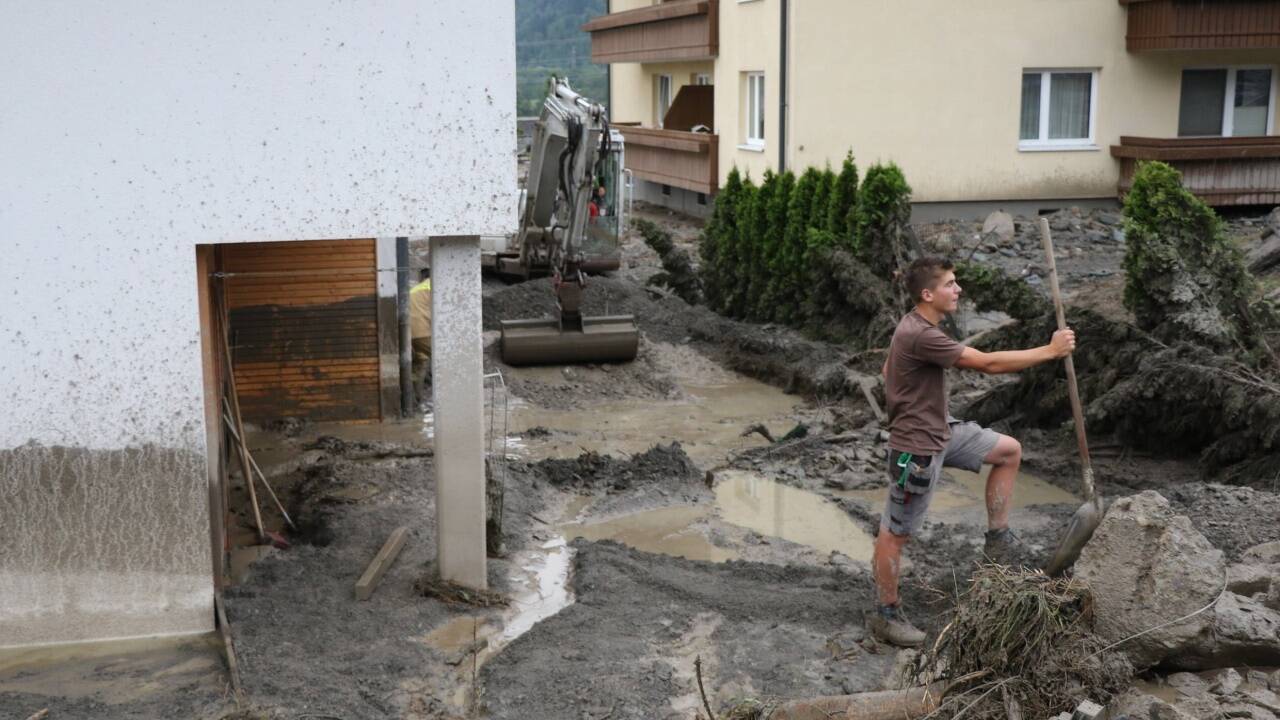 Murenabgang in Uttendorf – die Schäden sind enorm. 