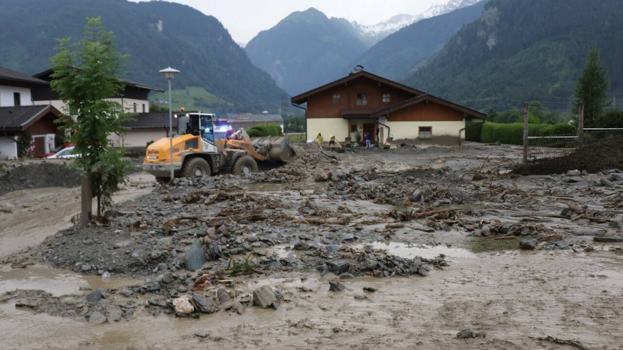 Murenabgang in Uttendorf – die Schäden sind enorm. 