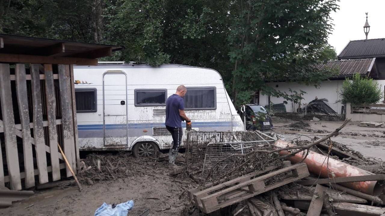 Murenabgang in Uttendorf – die Schäden sind enorm. 