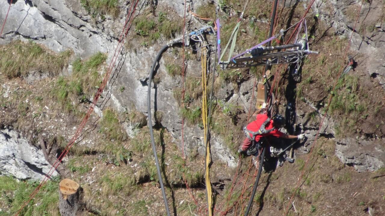 Die Arbeiten in der Liechtensteinklamm laufen auf Hochtouren. 