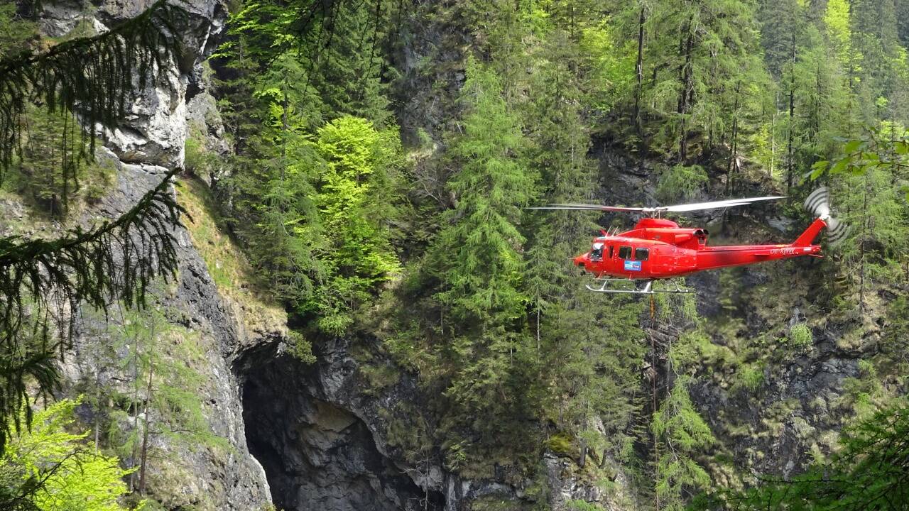 Die Arbeiten in der Liechtensteinklamm laufen auf Hochtouren. 