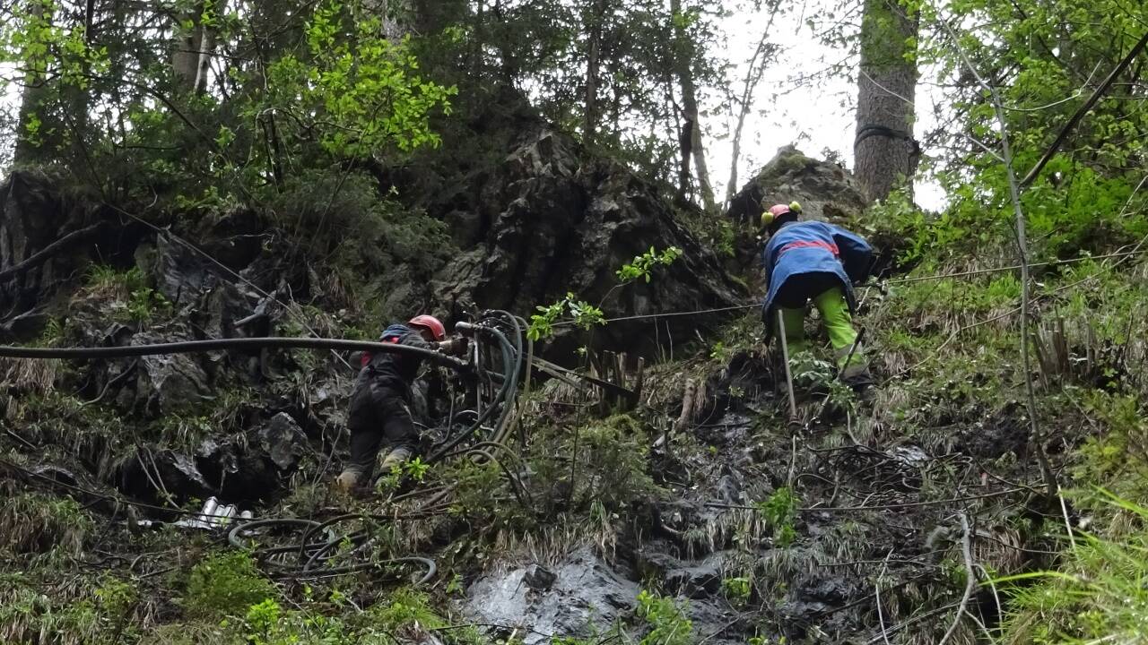Die Arbeiten in der Liechtensteinklamm laufen auf Hochtouren. 