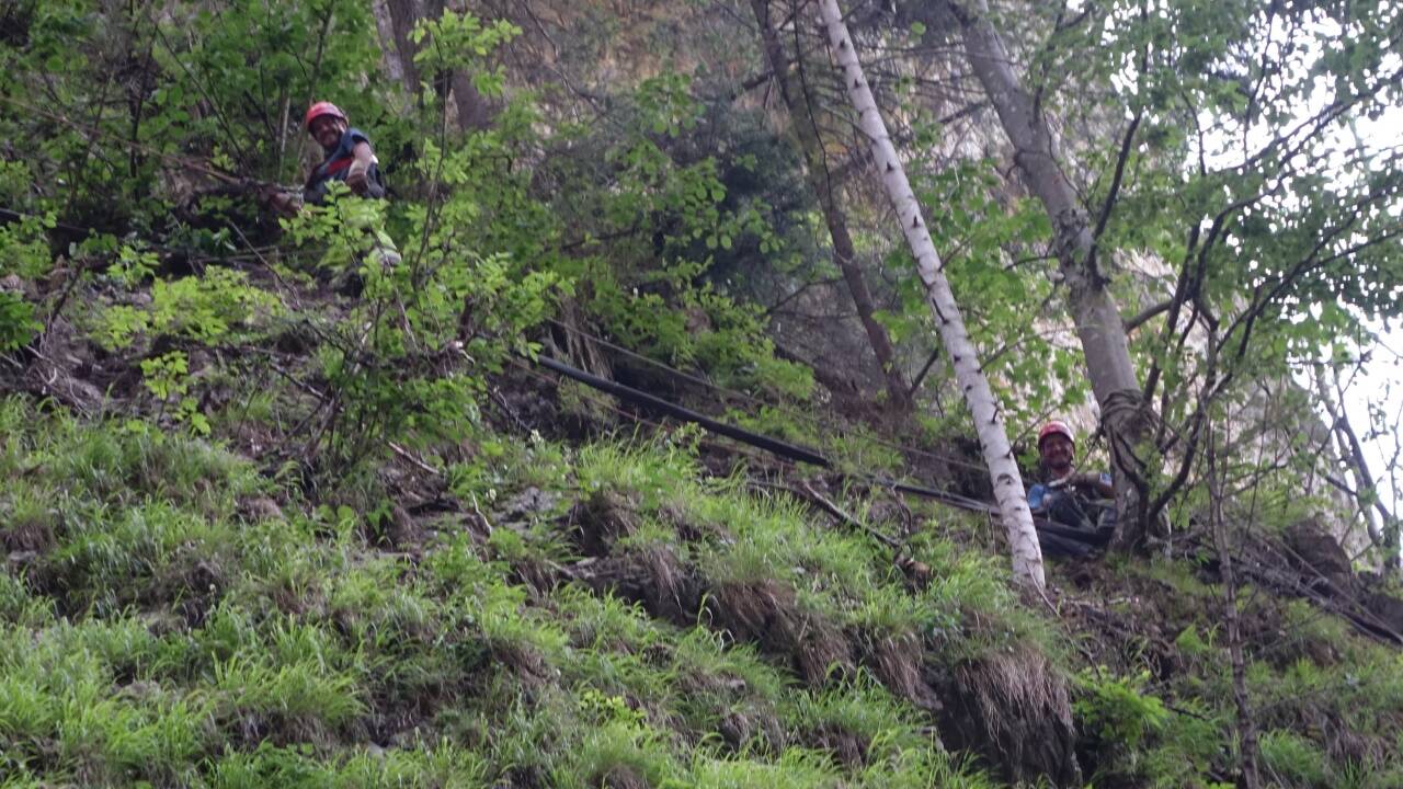 Die Arbeiten in der Liechtensteinklamm laufen auf Hochtouren. 