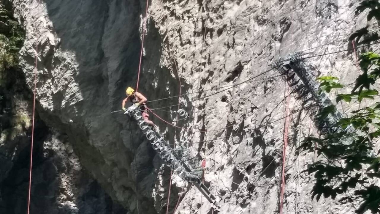 Die Arbeiten in der Liechtensteinklamm laufen auf Hochtouren. 