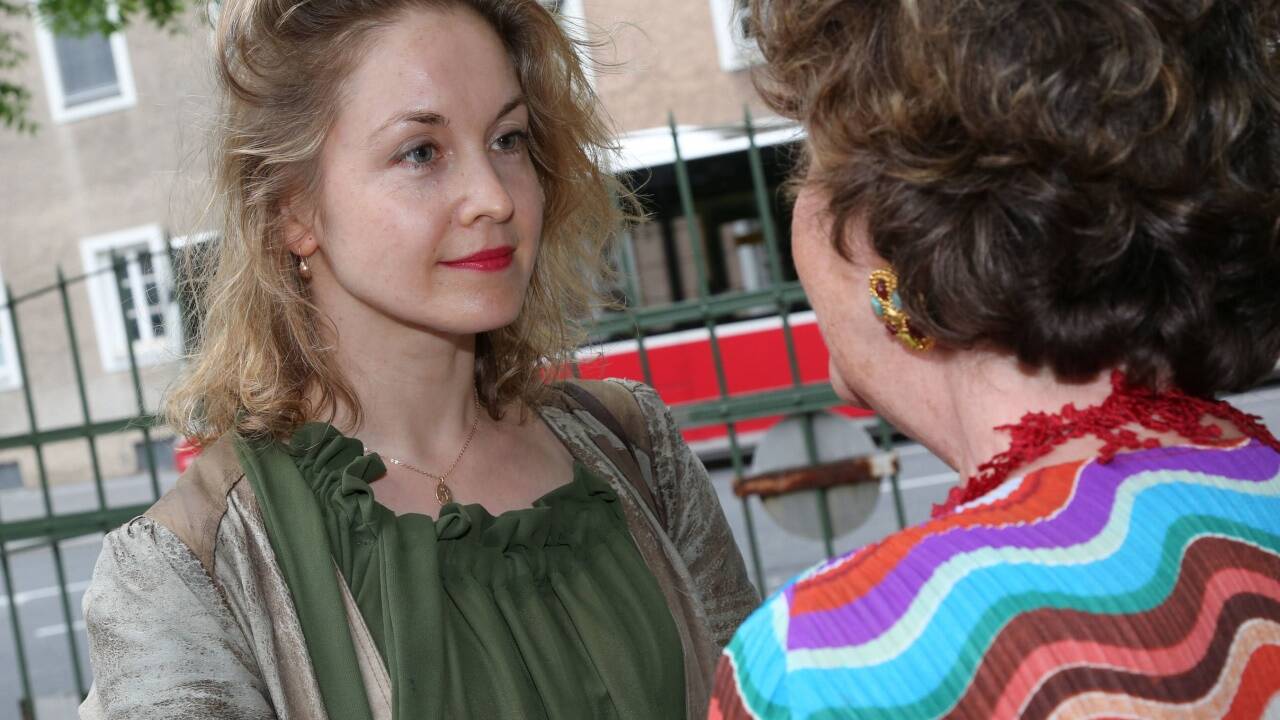 Valery Tscheplanowa im Gespräch mit Festspielpräsidentin Helga Rabl-Stadler. 