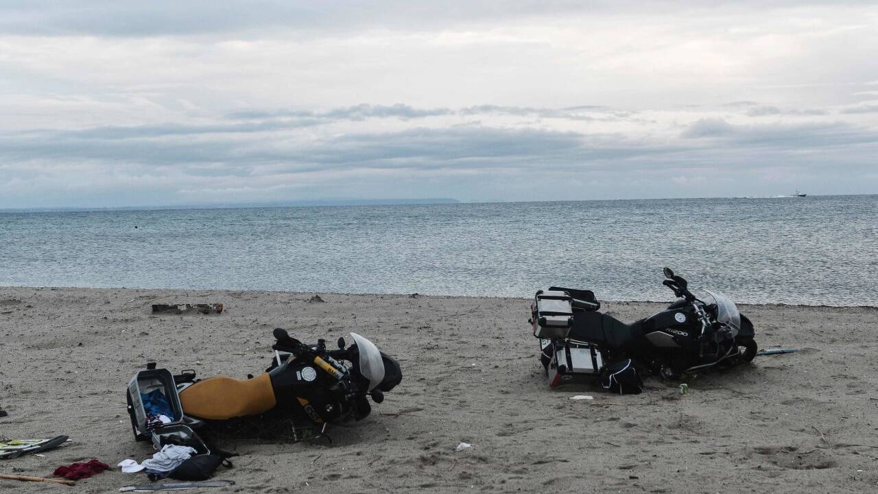 Große Unwetterschäden in Chalkidiki – hier Nea Plagia. 