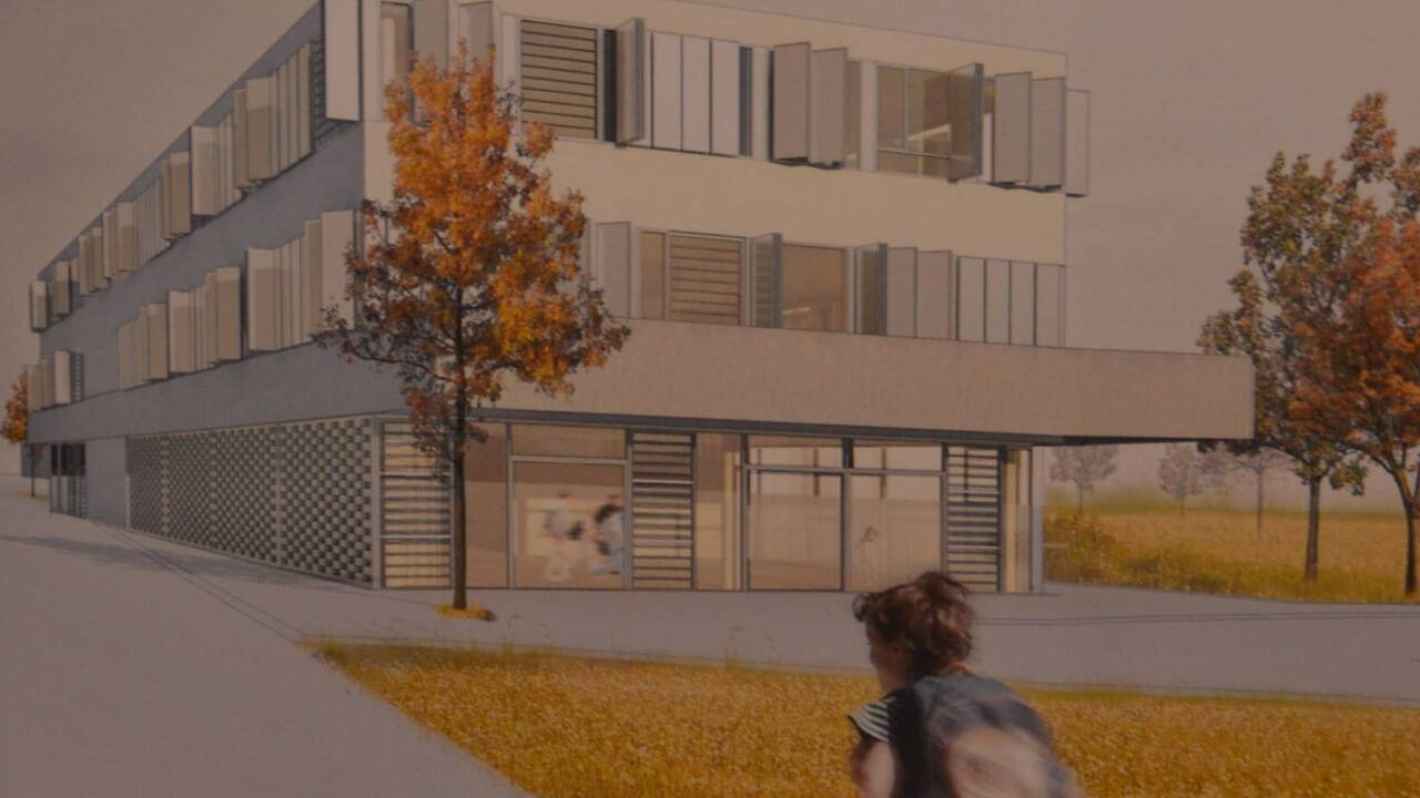 So soll die geplante Übungsvolksschule aussehen. Sie ist ein Wettbewerbsiegerprojekt und stammt von riccione architekten.  