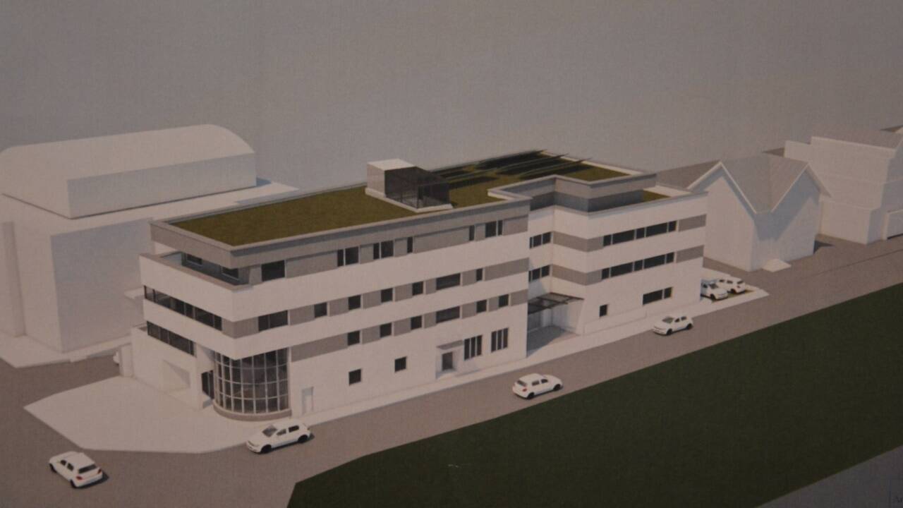 Der Entwurf für das Softwarezentrum der Firma Eurofunk Kappacher in der Vogelweiderstraße stammt vom Architekturbüro DI Weiss.  
