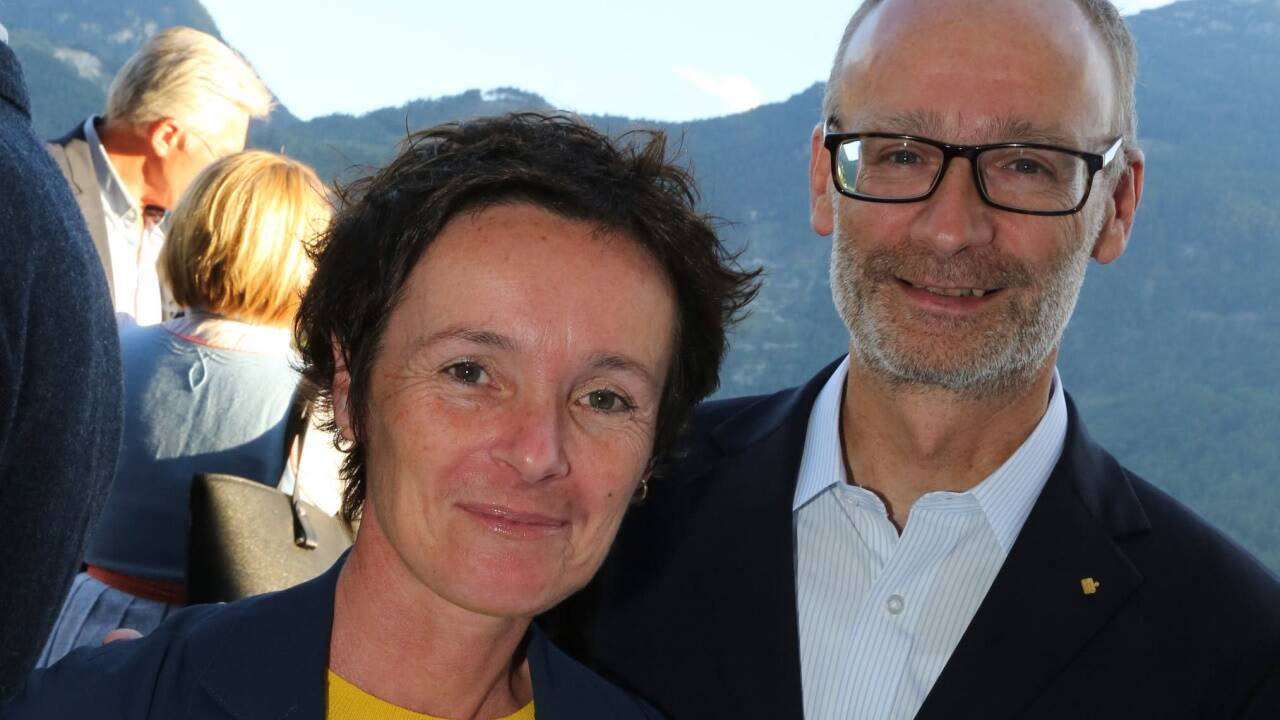 Langjähriger Sponsor: Sparkassen-Vorstand Christoph Paulweber mit Ehefrau Martina Paulweber. 