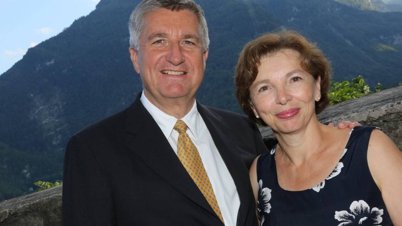 Sponsoren: Notar Georg Zehetmayer mit seiner Frau Elisabeth Zehetmayer. 