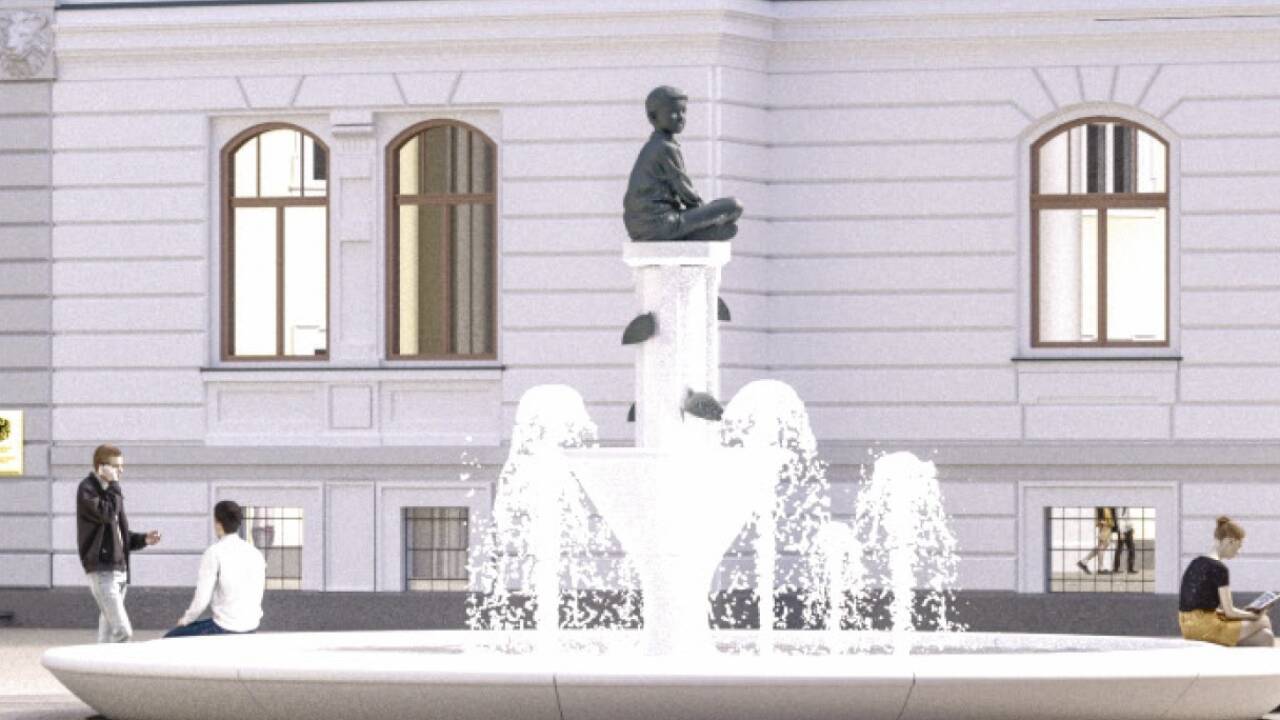 Ursprünglich war angedacht, die Säule in den neuen Brunnen zu übersiedeln. 