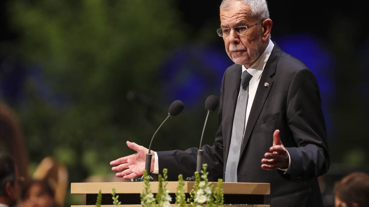 Bundespräsident Alexander van der Bellen beim Festakt zur Eröffnung der Salzburger Festspiele in der Felsenreitschule, am Samstag, 27. Juli 2019.  