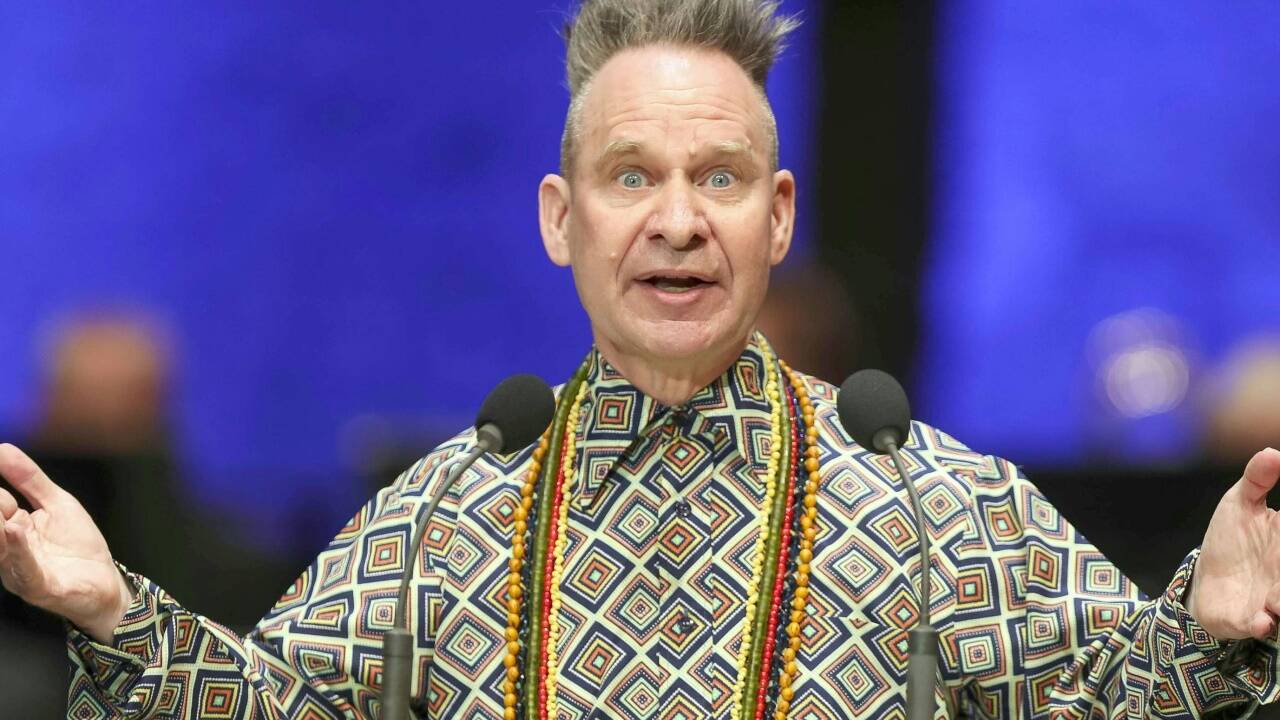 Festredner, Regisseur Peter Sellars beim Festakt zur Eröffnung der Salzburger Festspiele in der Felsenreitschule, am Samstag, 27. Juli 2019.  