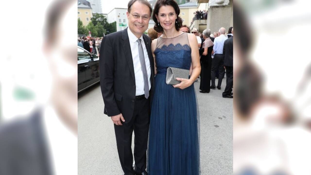 Spar-Vorstand Gerhard Drexel mit Ehefrau Andrea. 