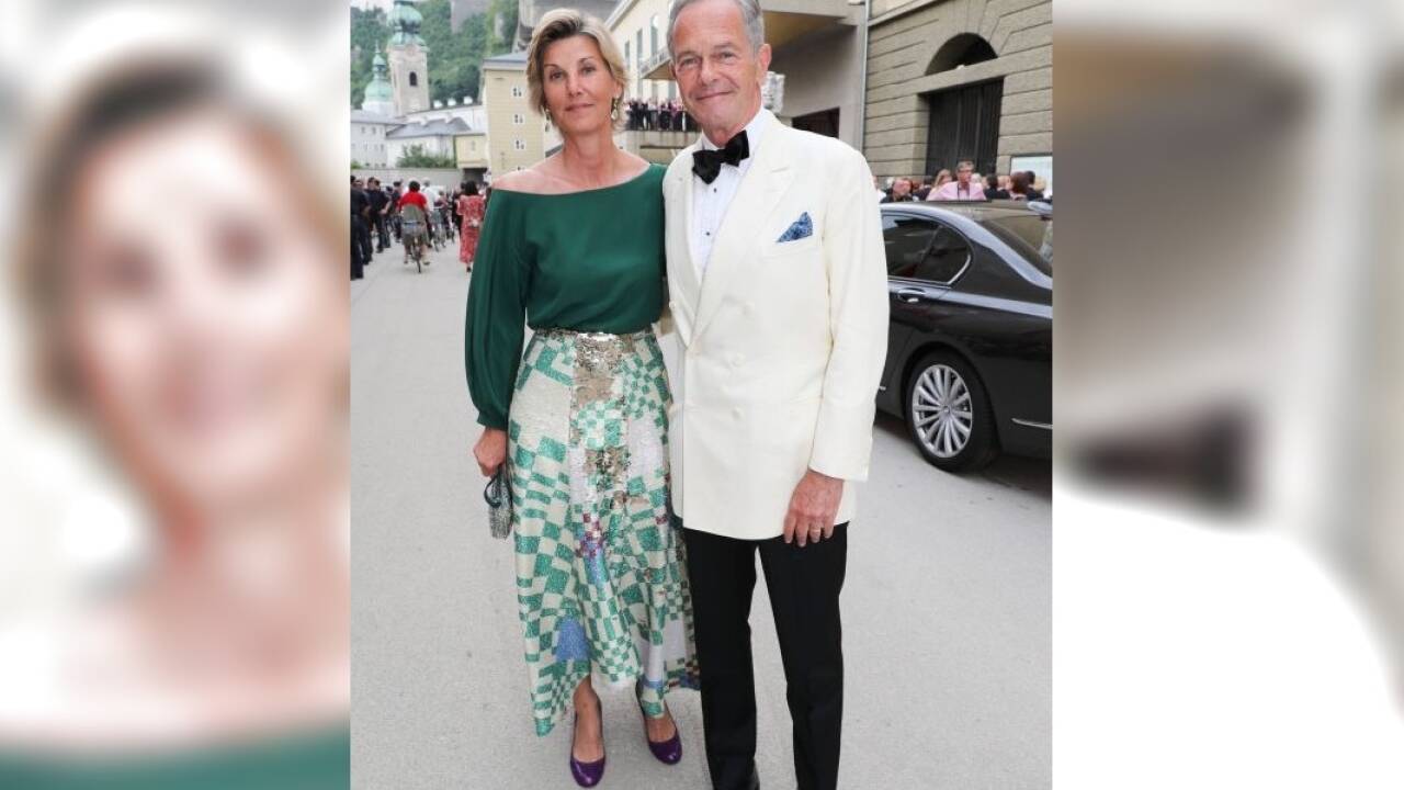 Bankmanager Andreas Treichl und Desiree. 