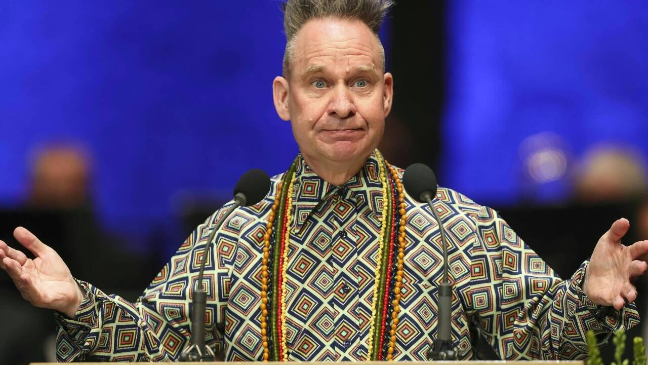 Festredner, Regisseur Peter Sellars beim Festakt zur Eröffnung der Salzburger Festspiele in der Felsenreitschule, am Samstag, 27. Juli 2019.  