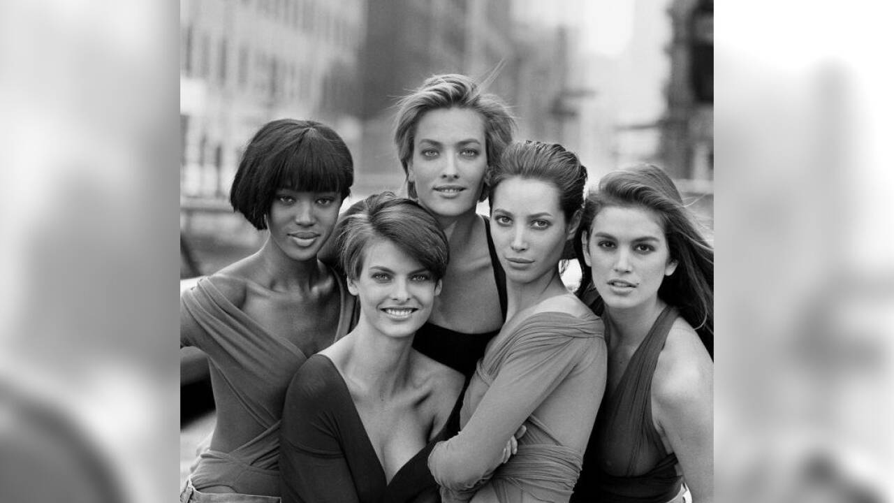 Linda Evangelista, Naomi Campbell, Tatjana Patitz, Cindy Crawford und Christy Turlington 1989. Linda Evangelista, Naomi Campbell, Tatjana Patitz, Cindy Crawford und Christy Turlington 1989.
