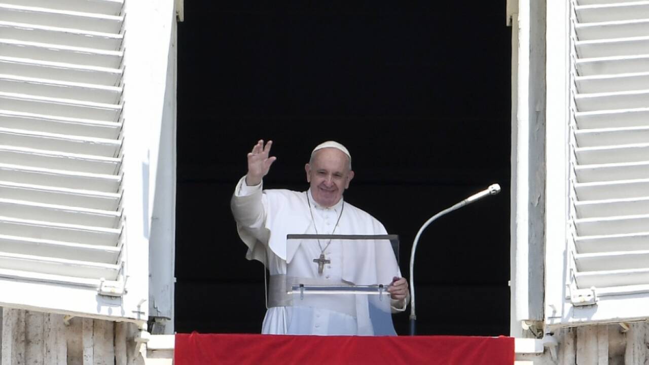 Papst Franziskus beim Sonntagsgebet 