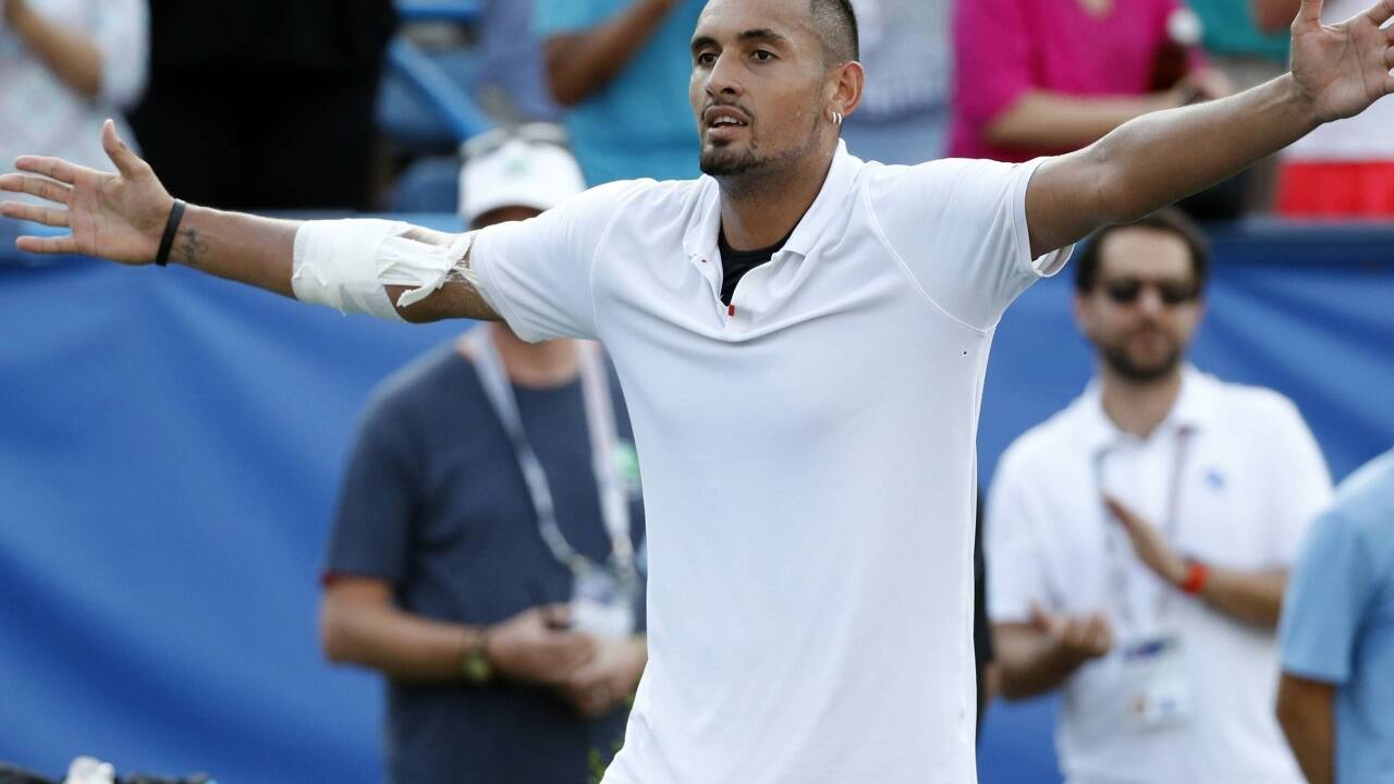 Nick Kyrgios ließ sich in Washington feiern. 