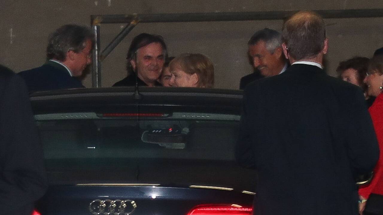 Angela Merkel besuchte am Montagabend die Festspiele.  