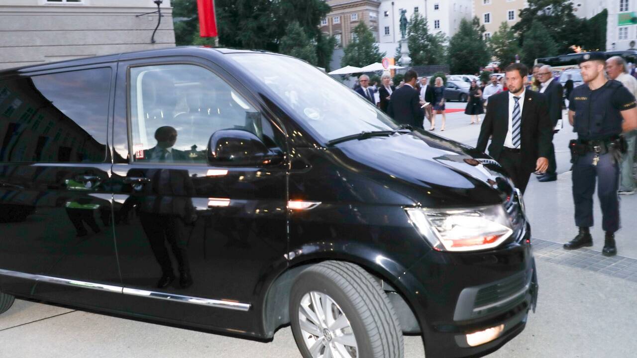 Angela Merkel besuchte am Montagabend die Festspiele.  