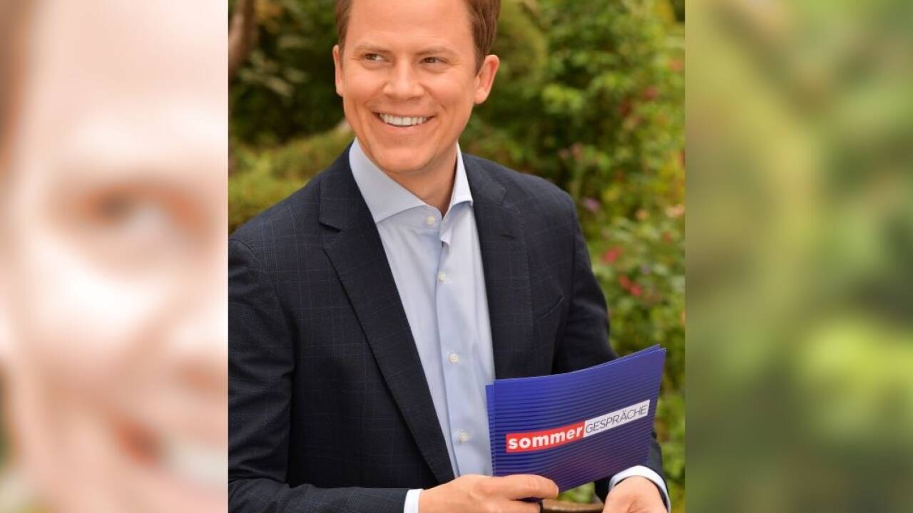 ORF-Moderator Tobias Pötzelsberger.  ORF-Moderator Tobias Pötzelsberger.