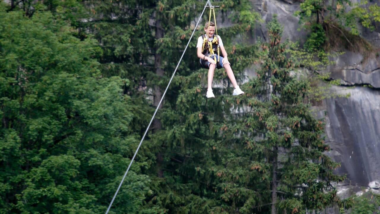 Im Flying Fox über die Ache 