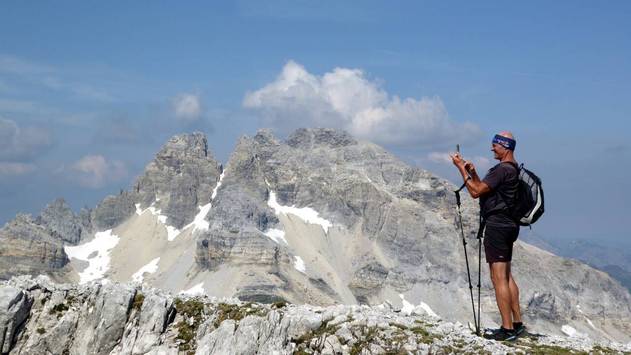 Am Weg zum Mosermandl. Nach dem steilen Beginn über die Abendweide wird das Gelände bald sanfter.Christian Heugl 
