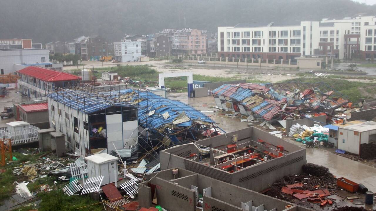 Mindestens 13 Tote nach Taifun 'Lekima' in China.  