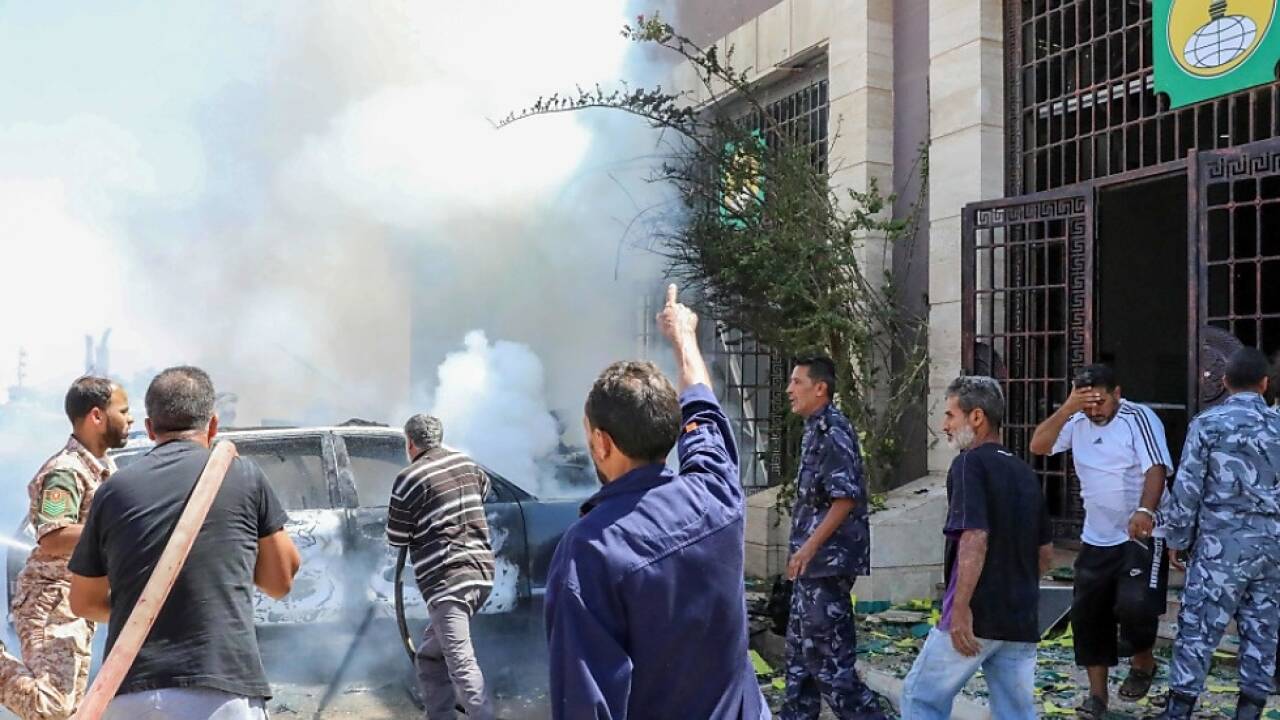 Noch am Samstag explodierte in Benghazi eine Autobombe Noch am Samstag explodierte in Benghazi eine Autobombe