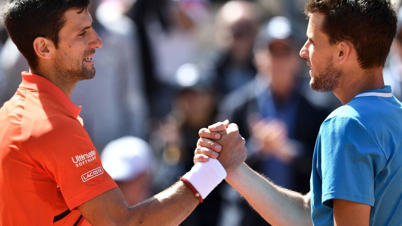 Im Halbfinale der French Open hatte Dominic Thiem den Weltranglistenersten bezwungen. Im Halbfinale der French Open hatte Dominic Thiem den Weltranglistenersten bezwungen.