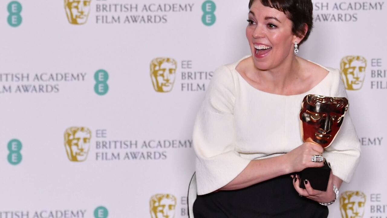 Olivia Colman mit dem British Academy Film Award im Februar dieses Jahres. Olivia Colman mit dem British Academy Film Award im Februar dieses Jahres.