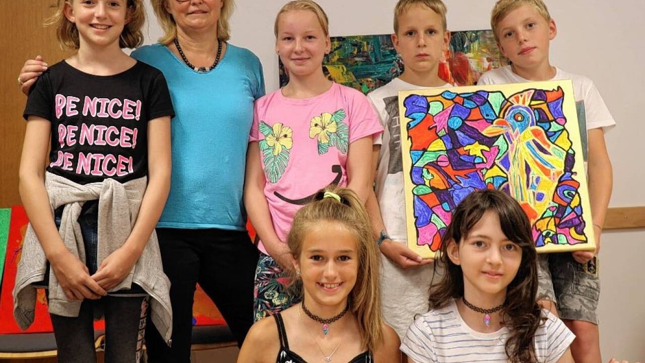 Paula, Barbara Rinner, Lisa, Nico, Leo. Nici, Kristina (vorne)Bild:   Paula, Barbara Rinner, Lisa, Nico, Leo. Nici, Kristina (vorne)Bild: