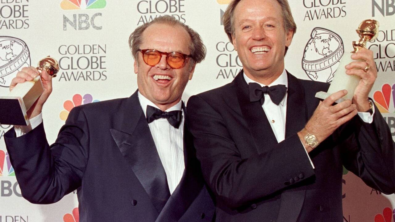 Peter Fonda 1998 mit Jack Nicholson. 