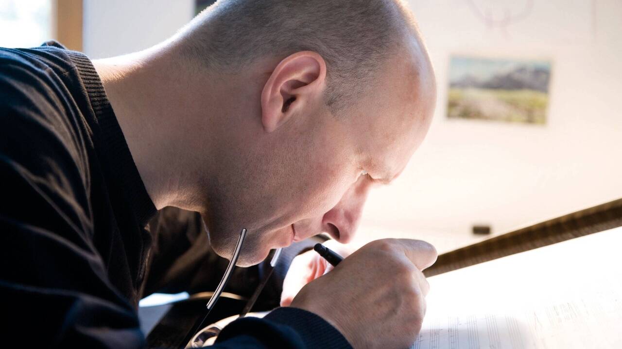 Der Musiker Thomas Larcher. 