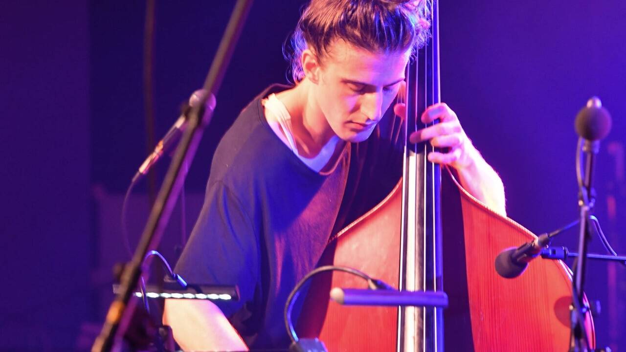 Manu Mayr beim Jazzfestival Saalfelden. 