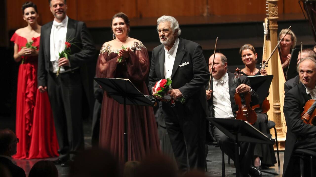 Plácido Domingo wurde im Großen Festspielhaus bejubelt. 