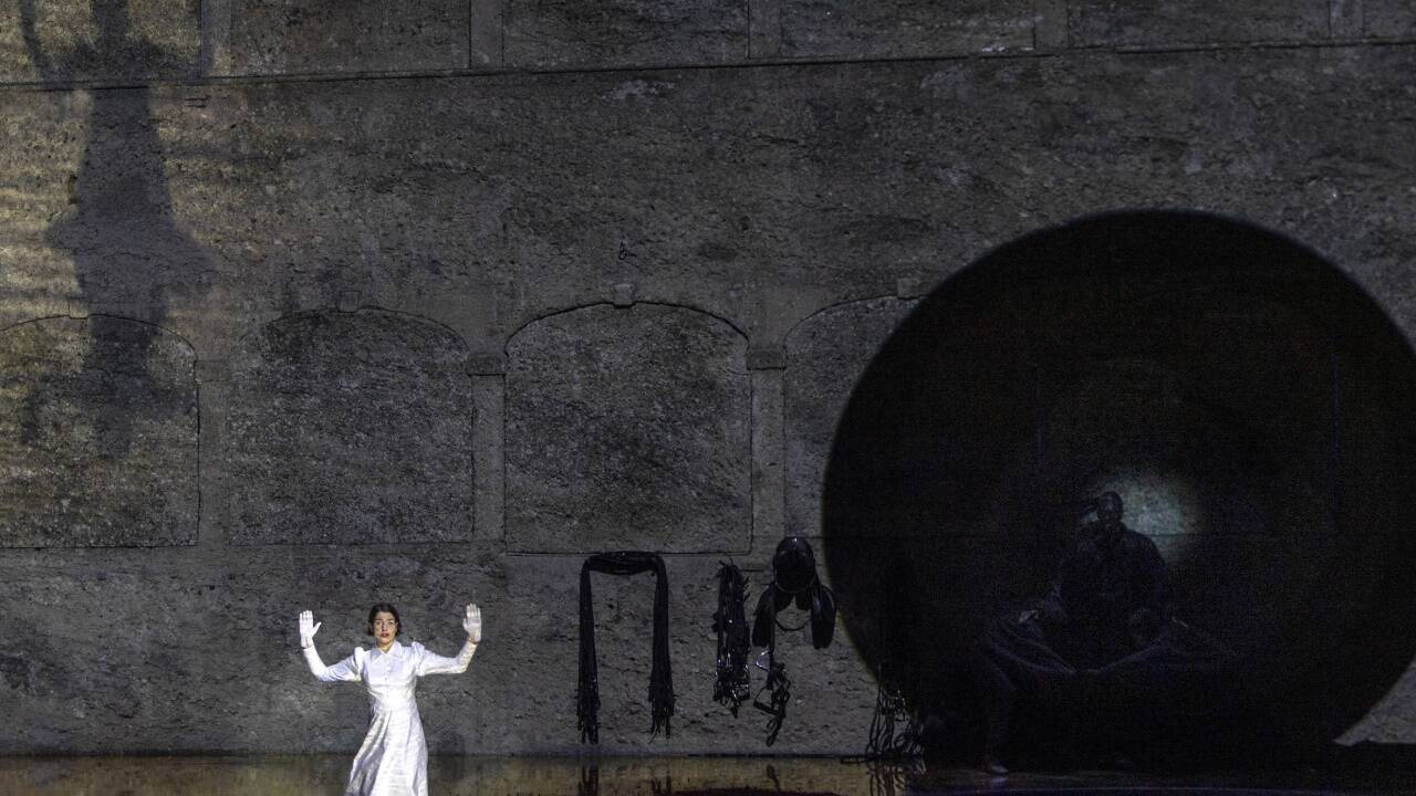 Asmik Grigorian als Salome, Gábor Bretz als Jochanaan 