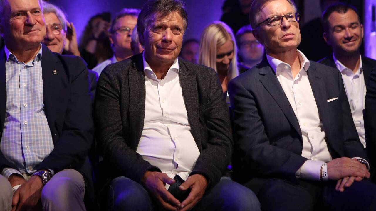 Peter Mennel (ÖOC), Peter Schröcksnadel (ÖSV) und Leodegar Pruschak (Raiffeisen). 