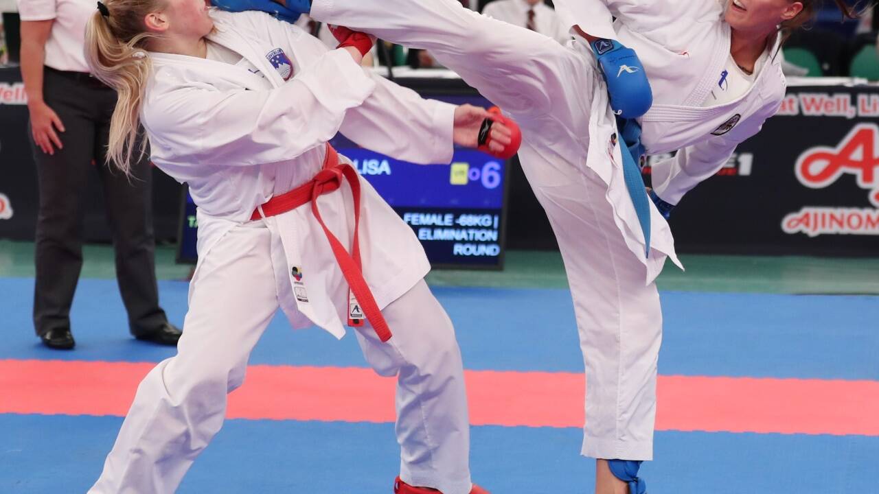 Alisa Buchinger (r.) präsentierte sich in Tokio von Beginn an in Topform. 