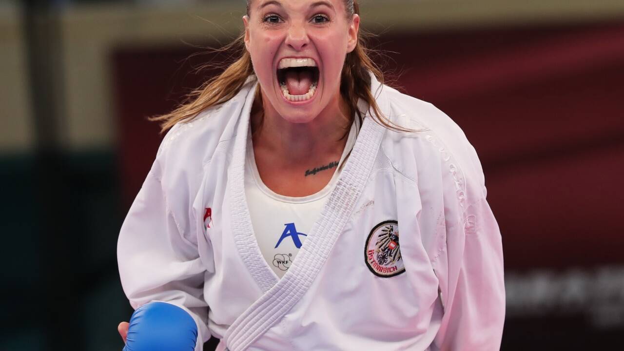 Alisa Buchinger schrie in Tokio ihre Freude über Platz drei heraus. 