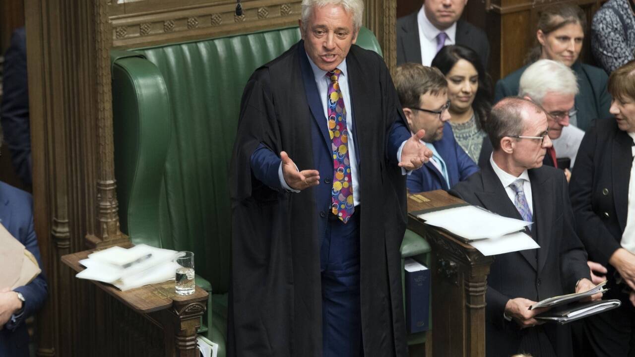 John Bercow kündigte seinen Rückzug an.  