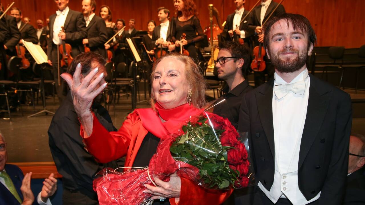 Eliette von Karajan mit Daniil Trifonov. 