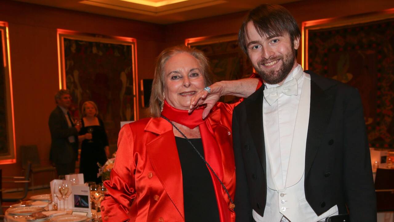Eliette von Karajan mit Daniil Trifonov. 