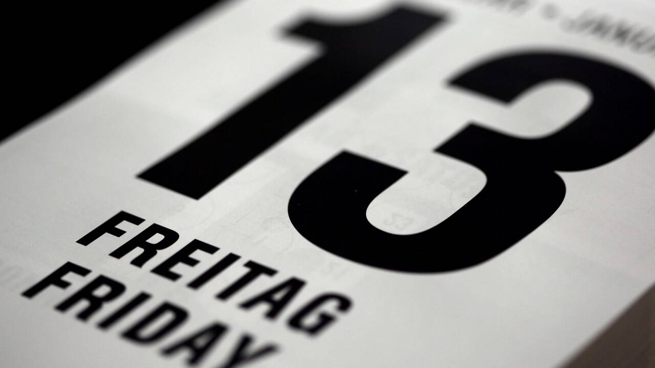Freitag der 13. ist laut Unfallstatistik nicht am gefährlichsten. 